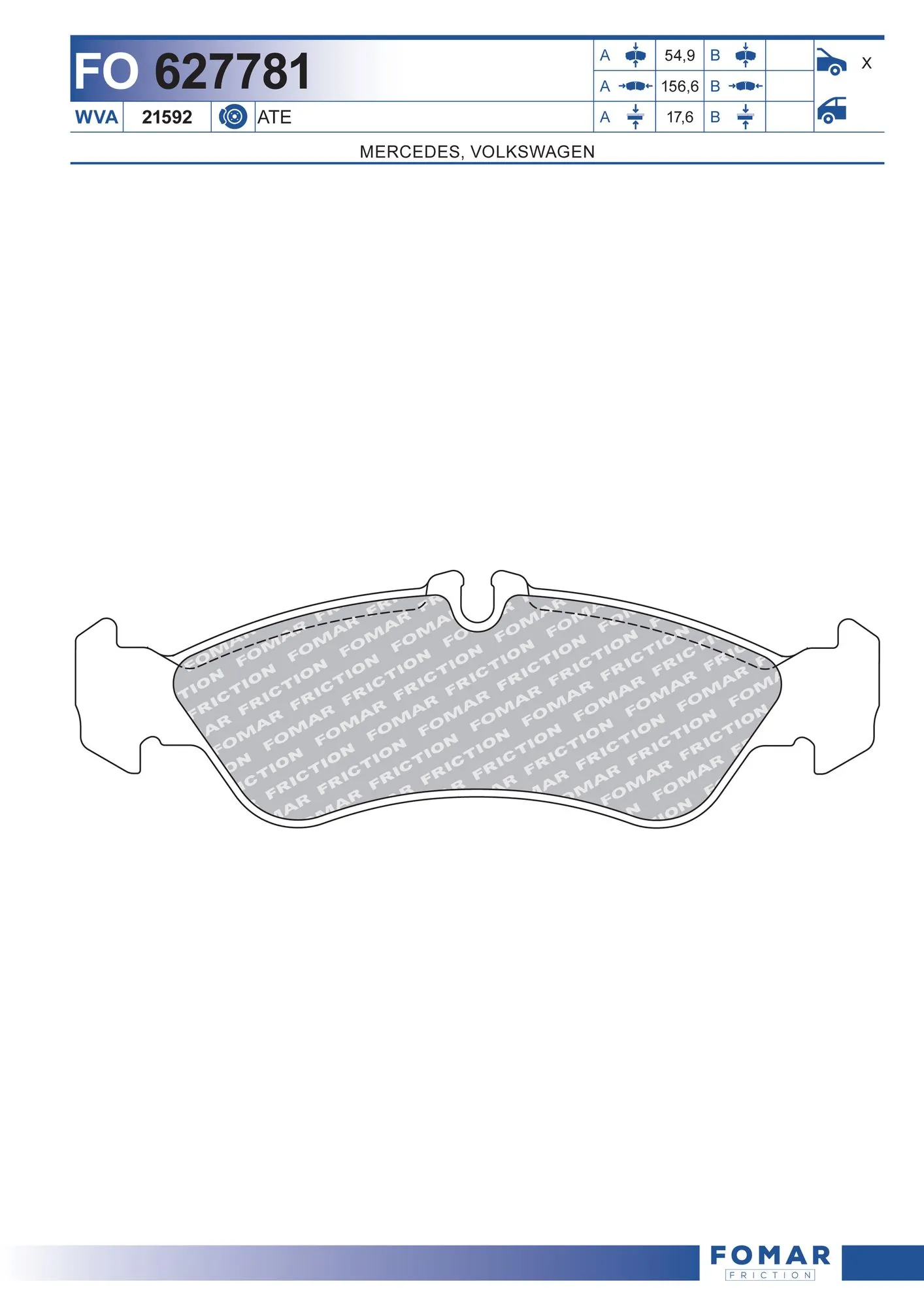 Brake Pad Set, disc brake